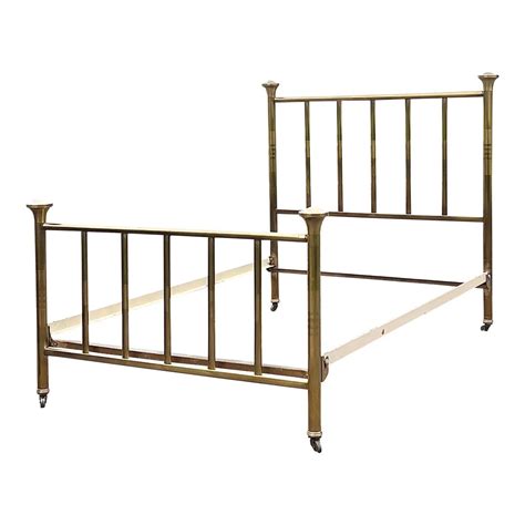 simmons antique brass bed with metal box springs|Antique Simmons Brass Bed .